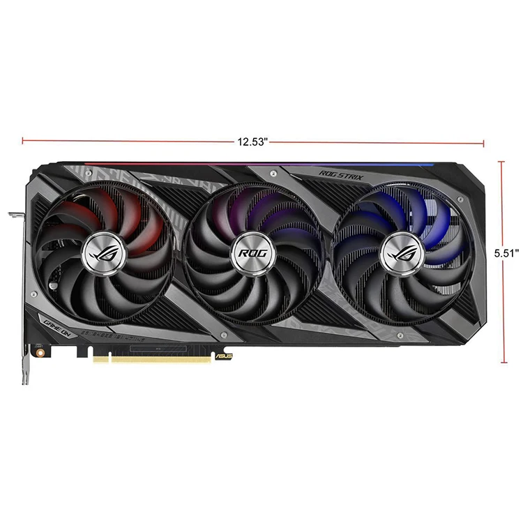 ASUS ROG STRIX RTX3090 O24G GAMING Used Graphics Card with 24GB GDDR6X Video Memory Used for Desktop