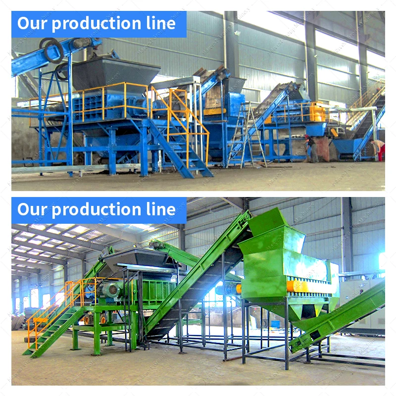 Fully Automatic Tire Recycle Second Hand Tyre Recycling Machines Tire Shredders Recycling