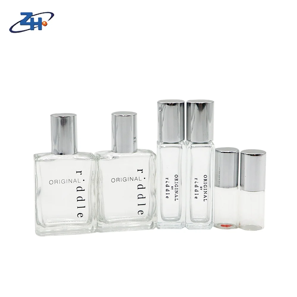 8ML Transparent Glass Essential Oil Roller Ball Perfume Bottle