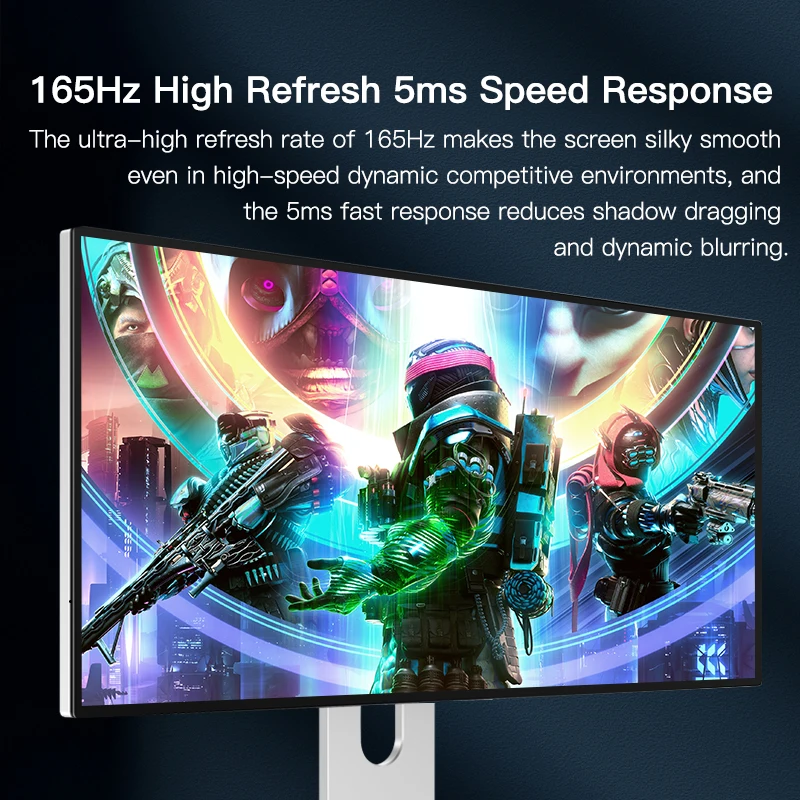 Kuycon Q34W 34-Inch Ultra HD 3440x1440 IPS Monitor, 165Hz Refresh