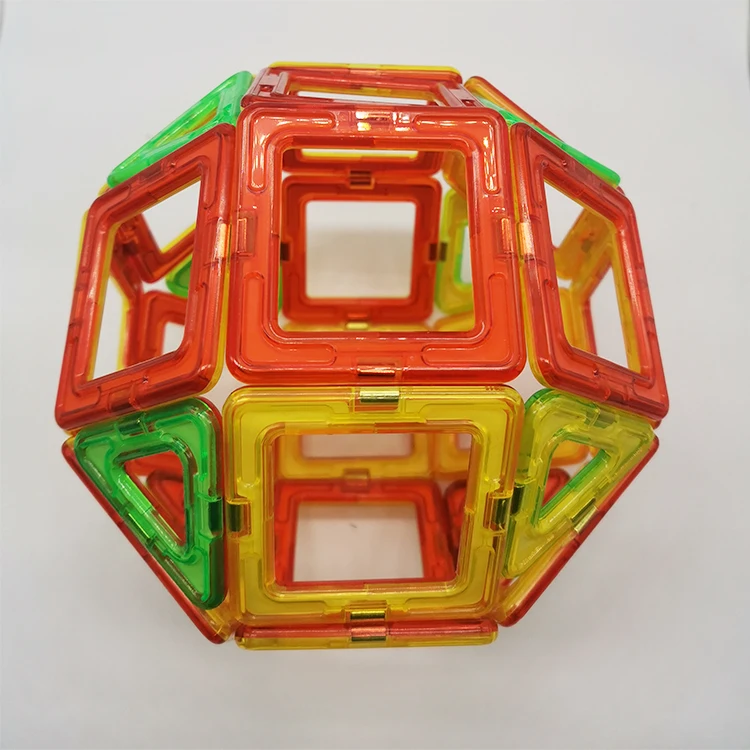 Прозрачные магнитные строительные блоки из АБС-пластика игрушки унисекс образование детей в возрасте от 5 до 14