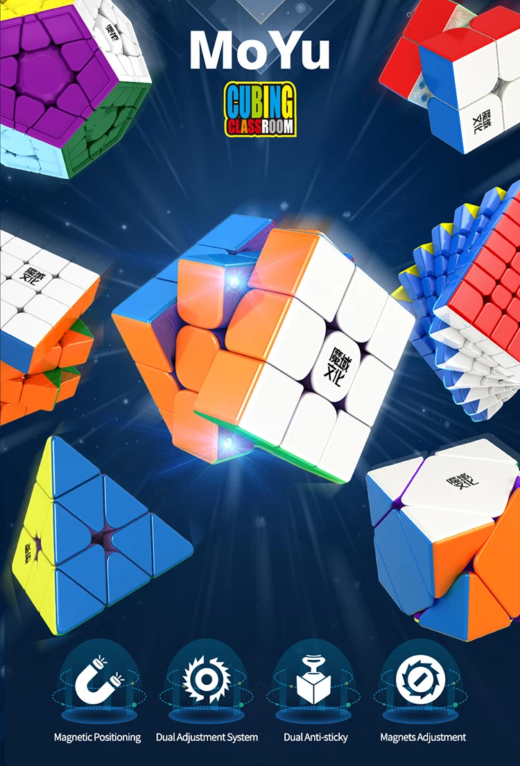 Cuberspeed MoYu AoShi 6x6 WR M Stickerless Speed Cube - 140+ Magnets, Smooth Turning, Great For Speedcubing