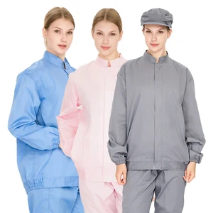 Wholesale Custom Factory Workshop Workwear Dustproof Clothing Food Processing Industry Worker Uniform Set