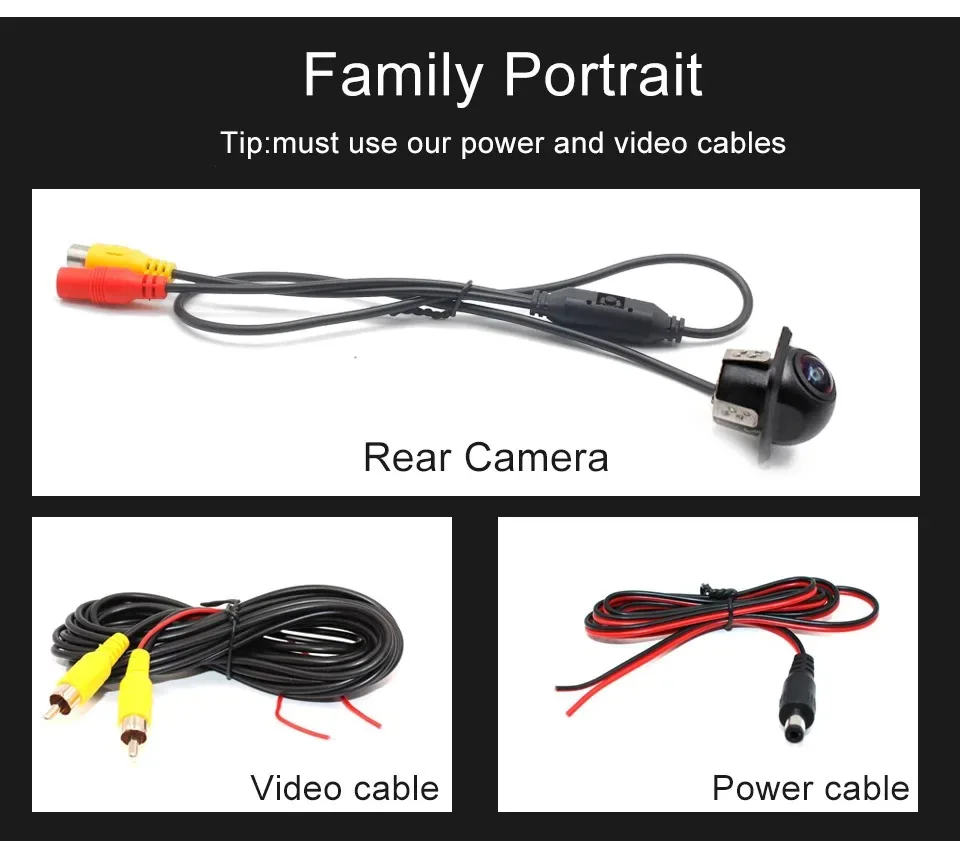 Hidden Reverse Camera Smartour AHD Car Hidden Rear View Camera Reversing Night Vision Reverse ...