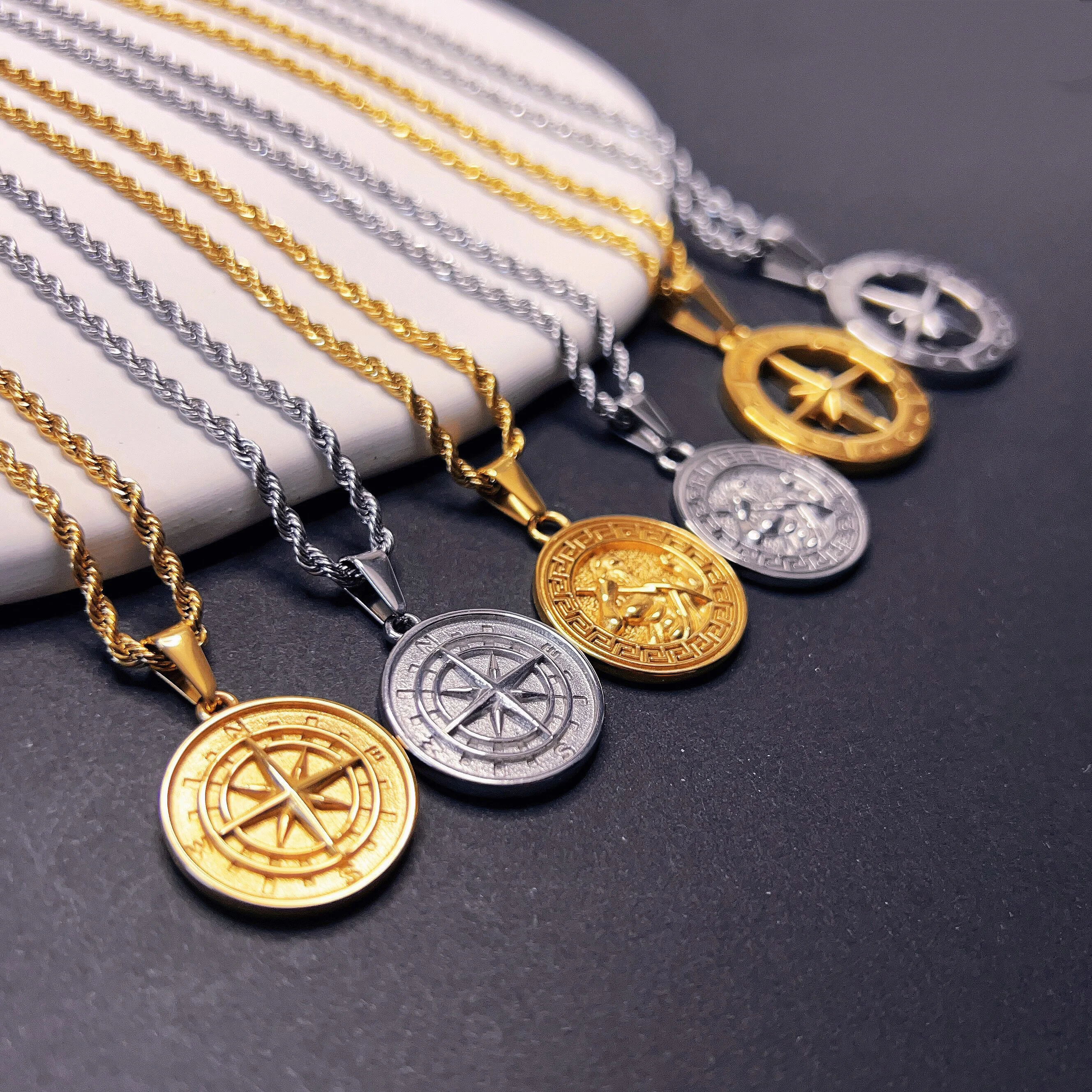 Spartan Stainless Steel Cross Necklace - Unique Design