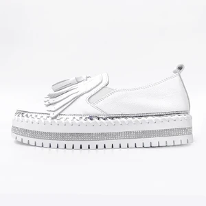 Shoes for Women New Styles Office Weave Casual Step on the Heel Loafers Tassels Simple Half Drag Women's Flats Mules