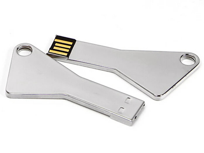 Wholesale Gift Items Irregular Shape Metal Key Ring USB Flash Drive USB Flash Key 64GB - ANKUX.COM
