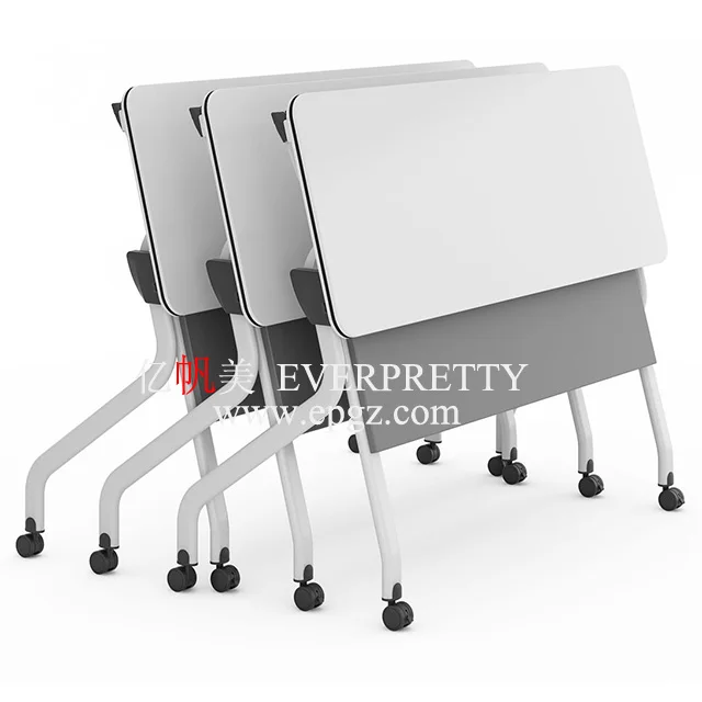 Folding School Library Furniture Reading Study Desk Movable Student Table