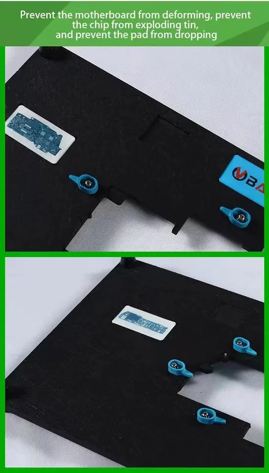 BaiYi Mac Board Fixture for MacBook Pro Motherboard PCB Clamp Holder Logic Board IC Chip Soldering Maintenance Platform