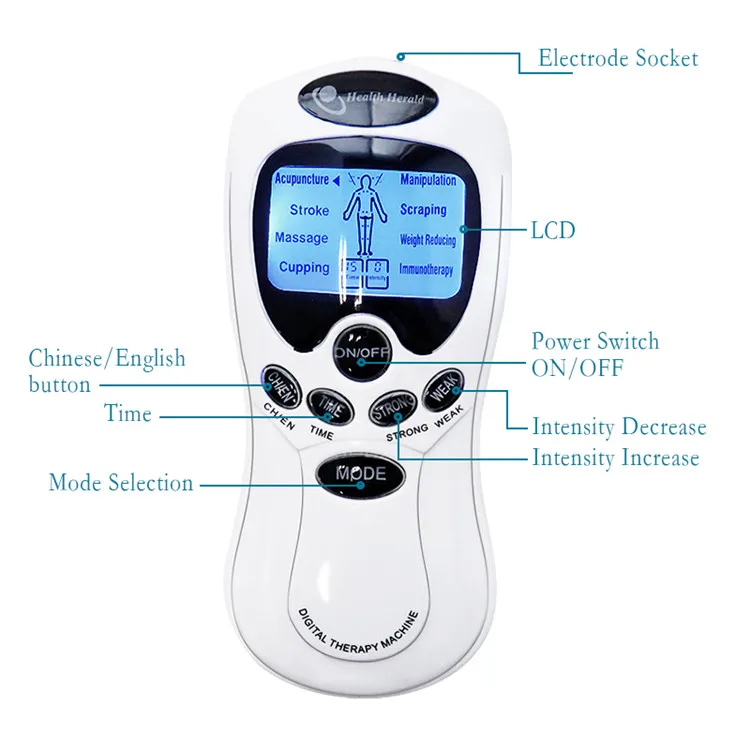 8 Models Electric herald Muscle Stimulator Ems Acupuncture Body Massage