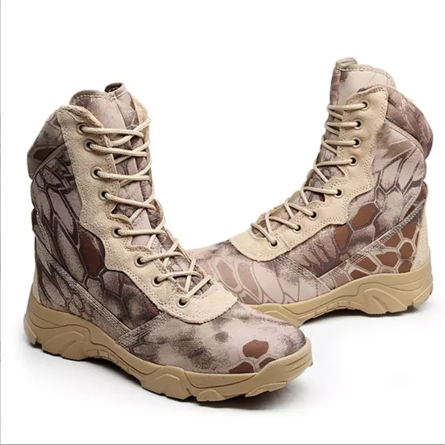 Высокие тактические ботинки из волокна для активного отдыха Походов