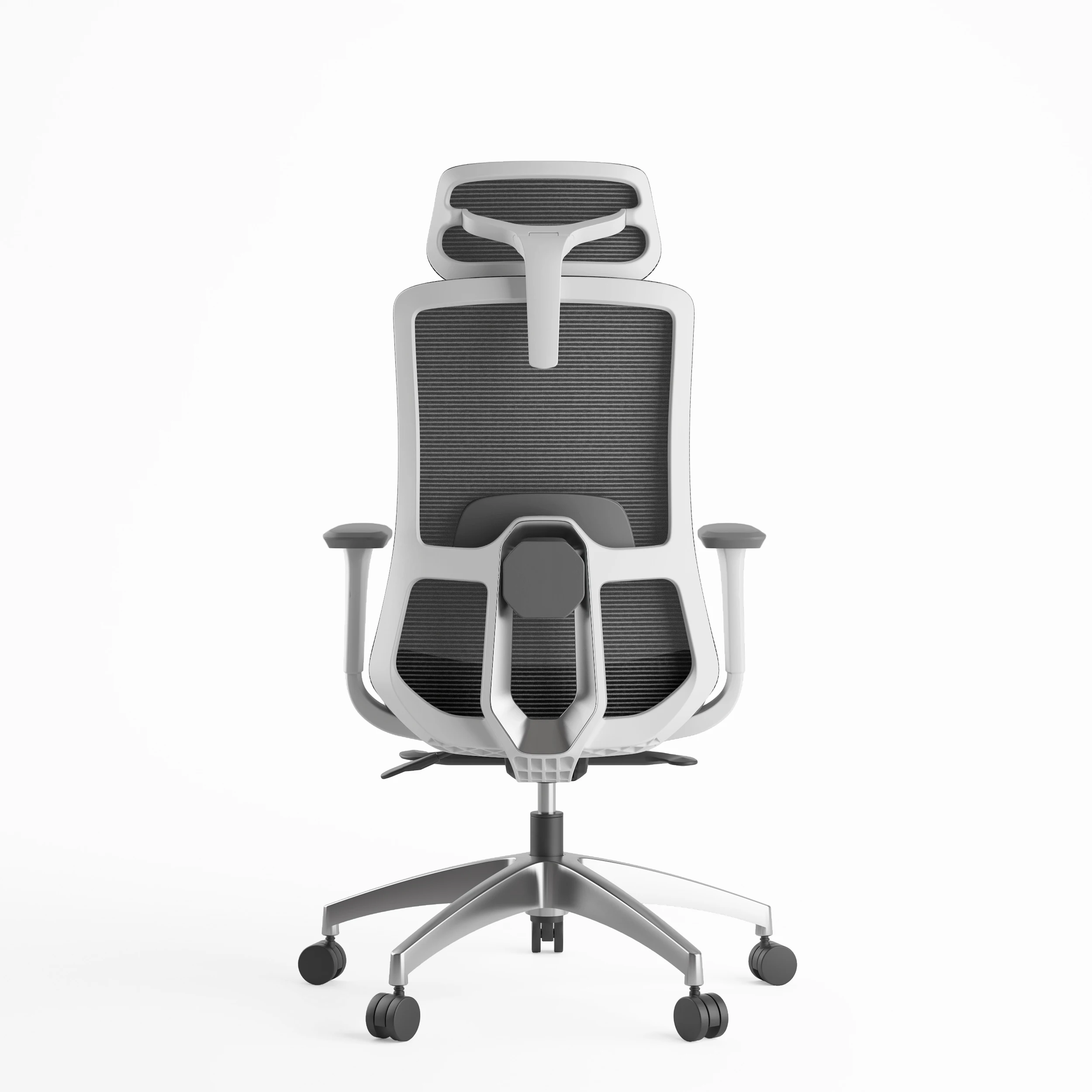 China Factory New Design Customised High Office Chairs Mesh Metal Office Chair Computer Desk Chairs