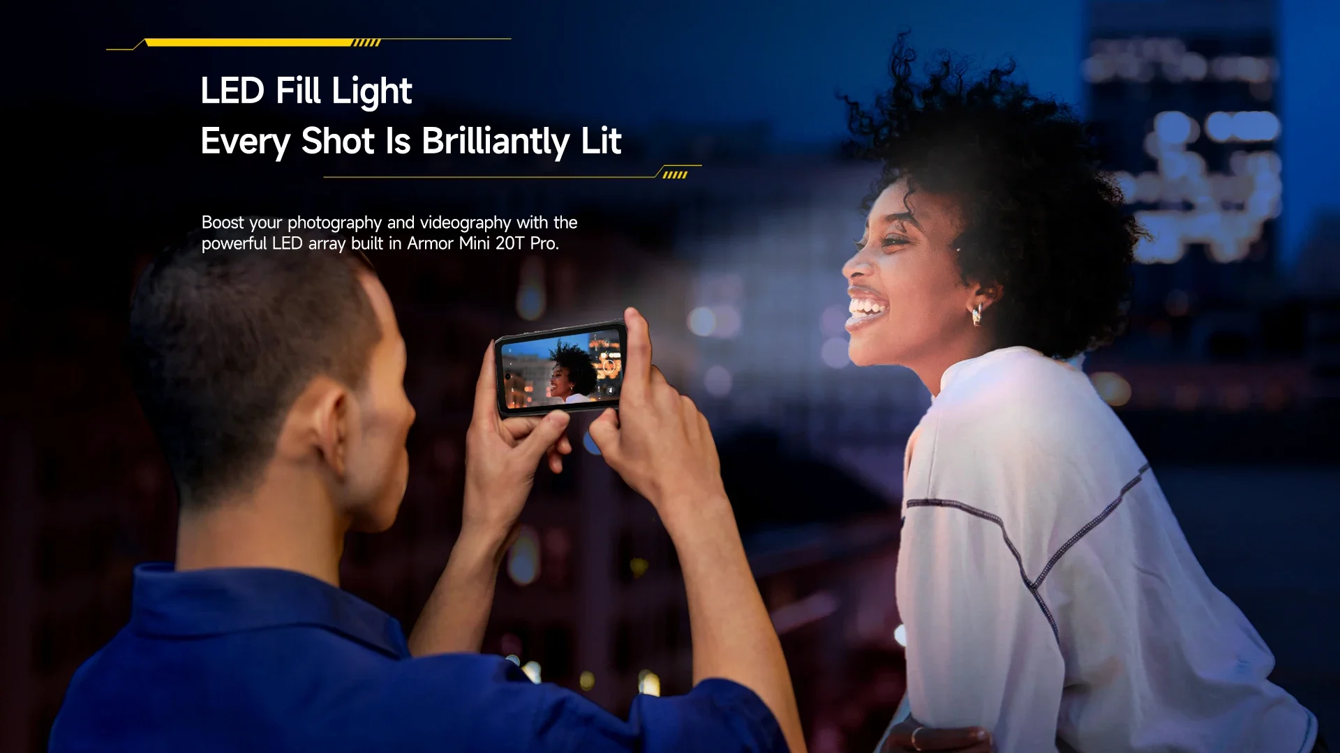 Ulefone Armor Mini 20T Pro Rugged Smartphone 5G Thermal Imaging 4.7" Display 8GB+256GB Android 14 NFC Cellphones