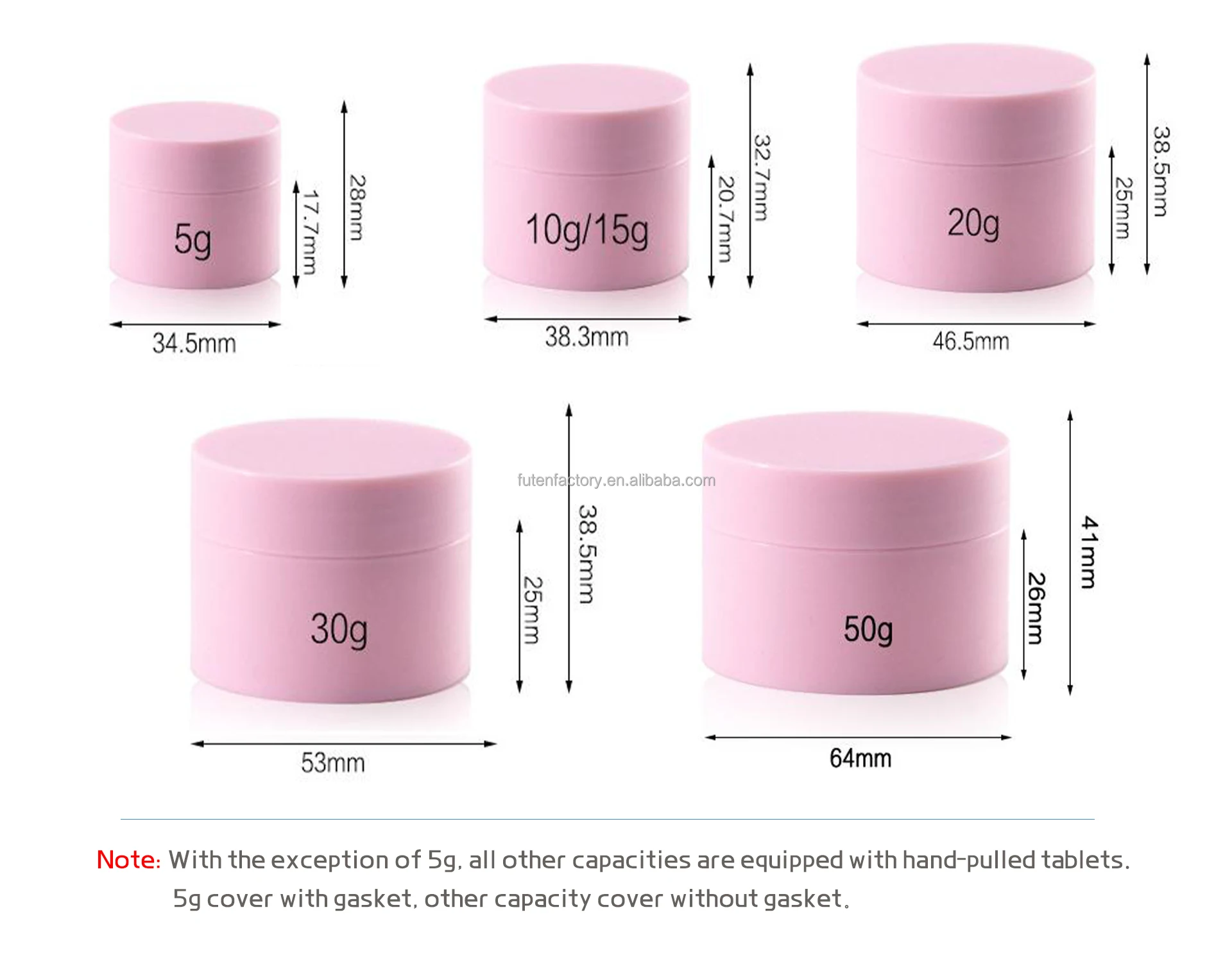 High Quality Plastic Double Frosted PP Cream Bottle Cream Round Box ...