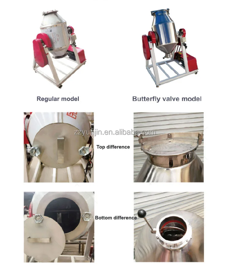 Grain Food Machines Paint-mixer-paint-mixing-drum-mixer Powder Mix Pouch Mixed Blue 100kg Milkshake Rotating factory