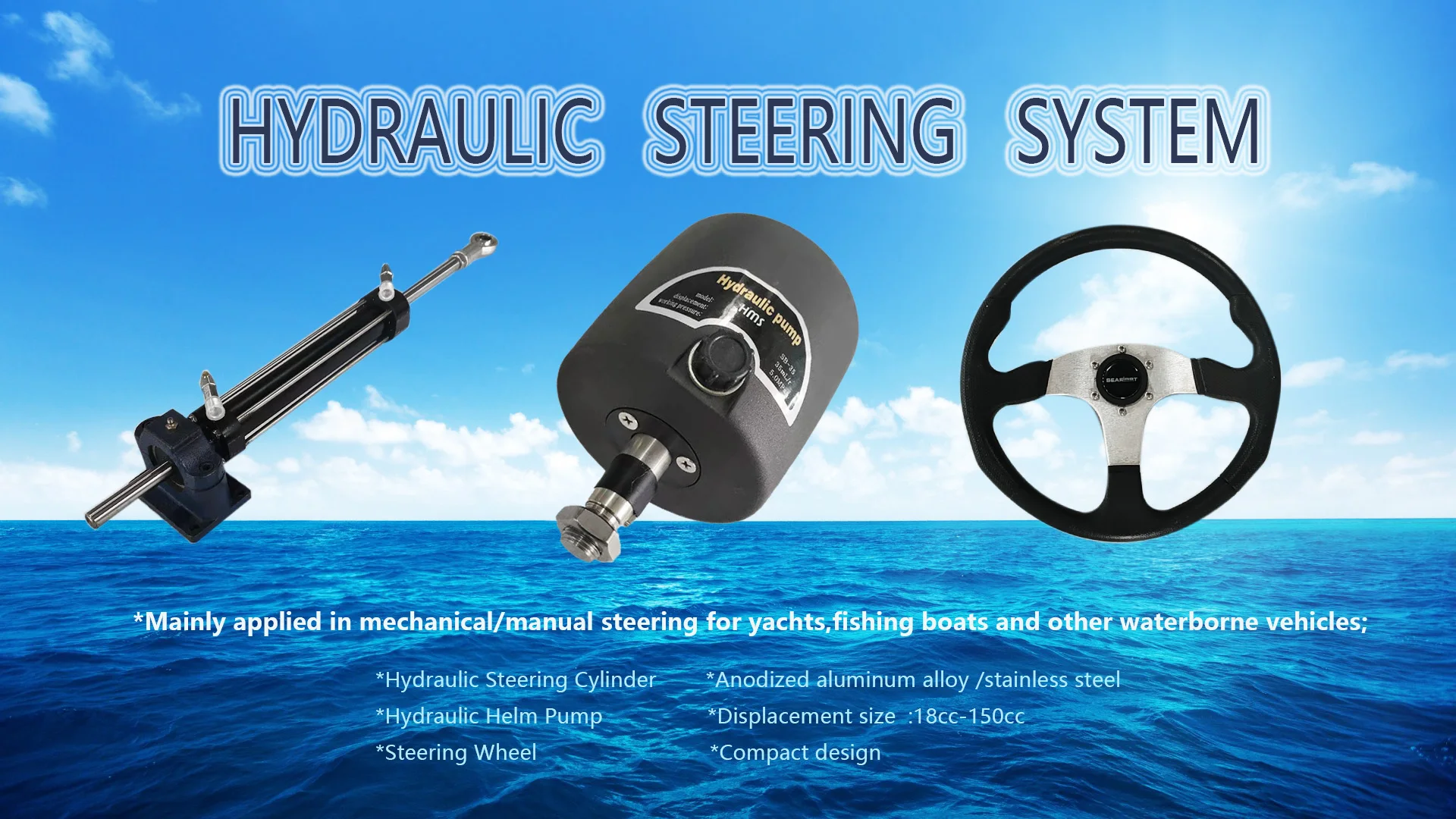 Hydraulic Outboard Steering Pump Helm 350hp Marine Rotary Pump Hh52723