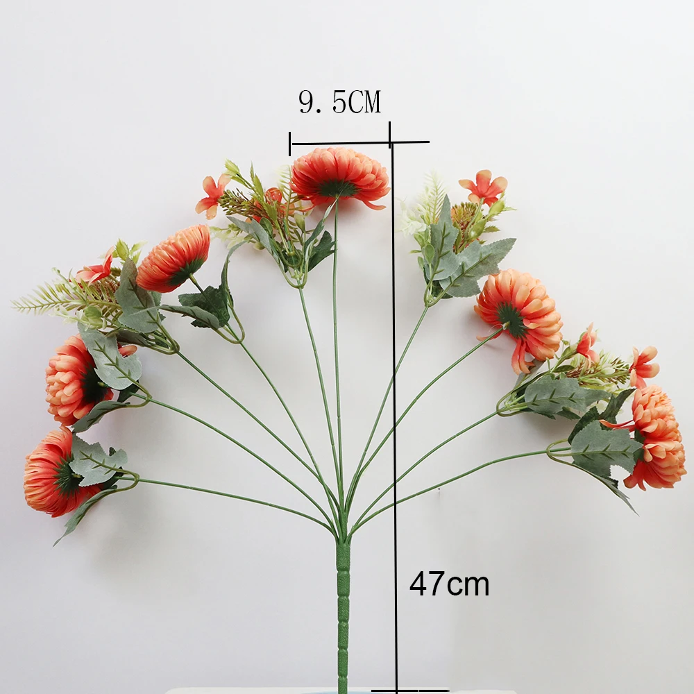 Highend Artificial Flower Wholesale Bunch Of Artificial Daisy Bouquet