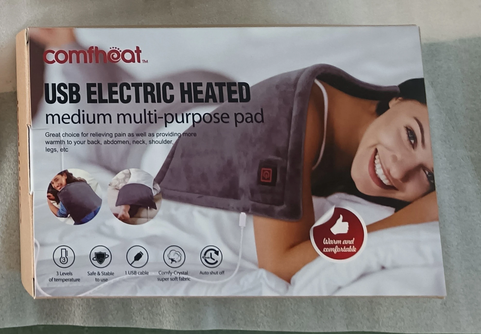 Fast Heating Pad Heat Belly Wrap Belt With Vibration Massage For Lumbar