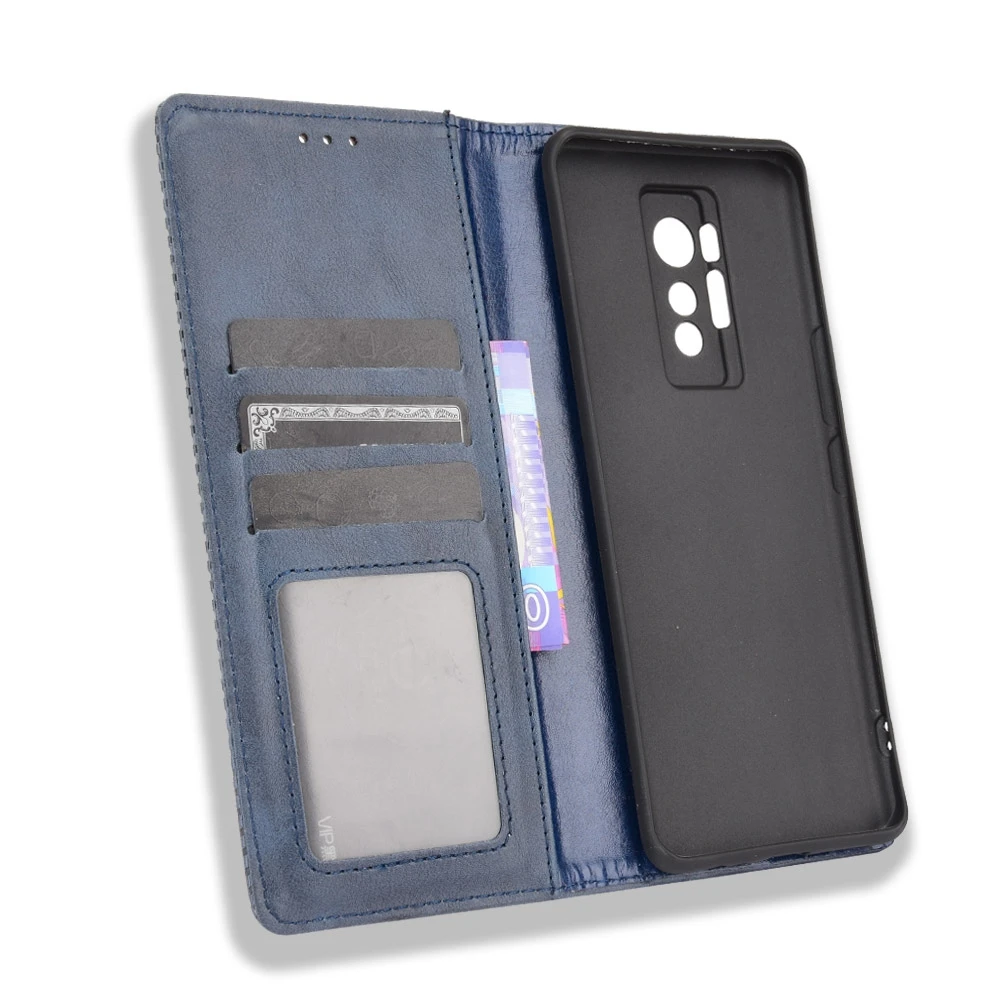 For Tecno Phantom X Magnetic Buckle Retro Pattern Horizontal Flip Leather Case With Holder & Card Slot & Wallet
