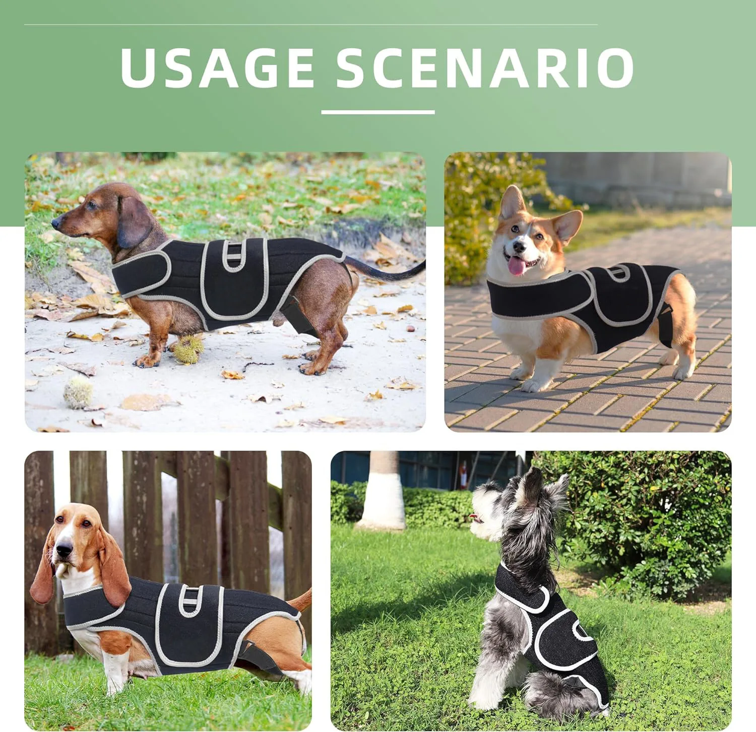 Support Vest Designed For Dogs Injured Disc Pain Relief Protective Strap For Pet Broken Back