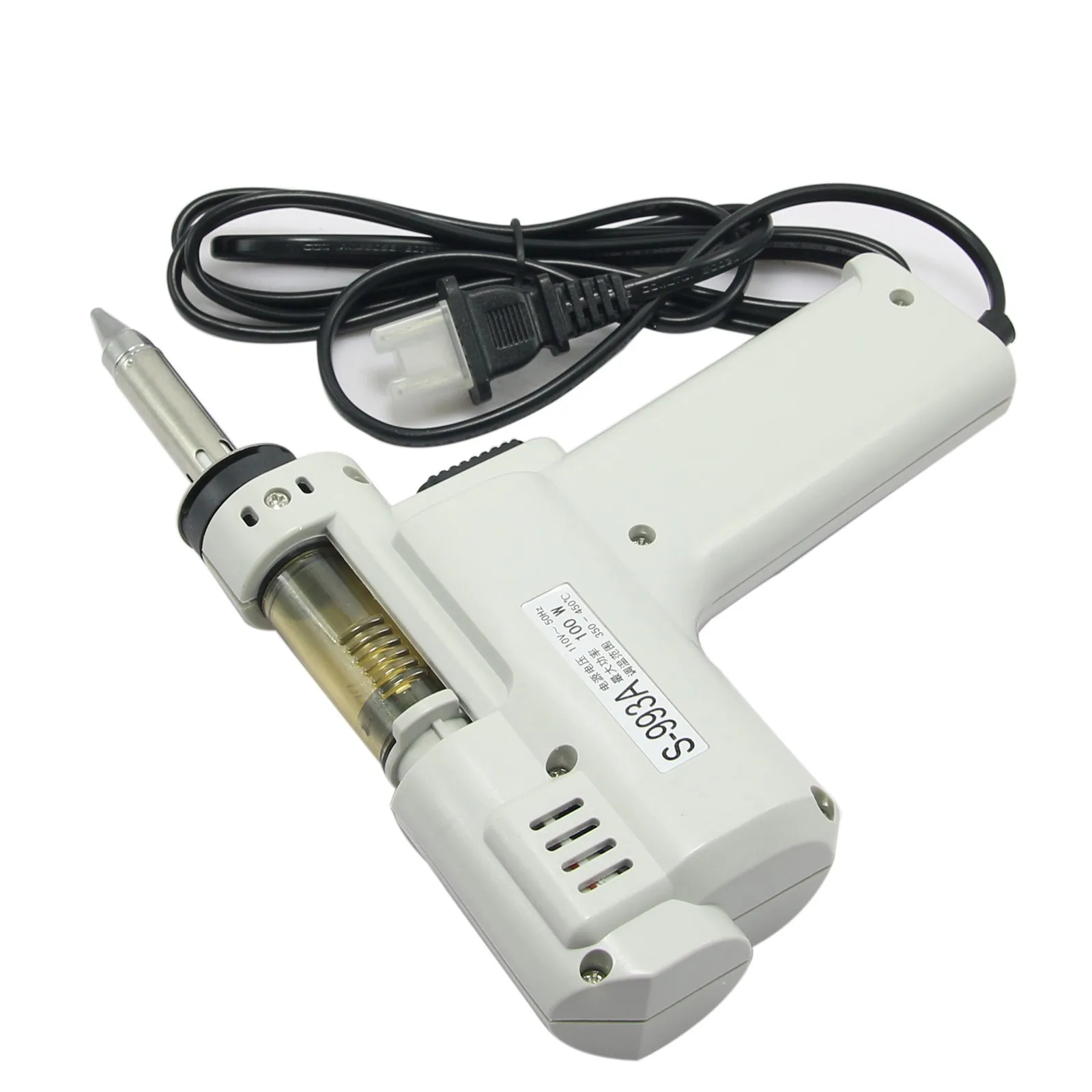 Consumption Power 100W 220V S-993A Hz V/50 220 はんだ吸盤ガン 電気真空脱着ポンプ S-993A Electric Desoldering Vacuum その他