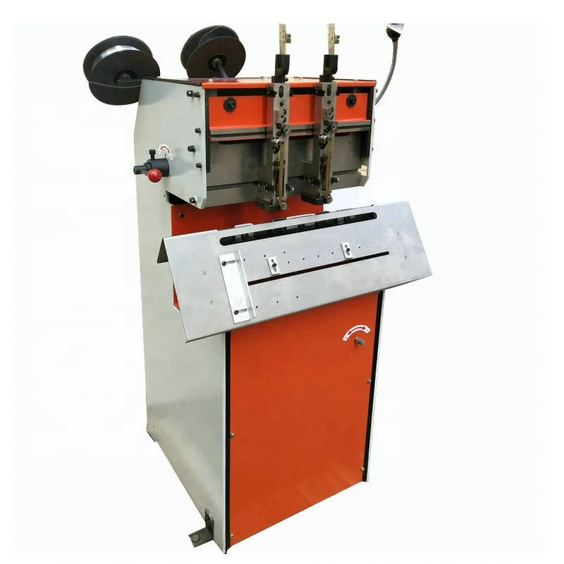 High Speed Double Heads Book Stapler Steel Iron Wire Saddle Stitching Machine for Paper Book