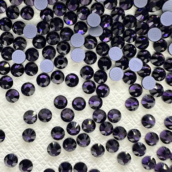 OPL Purple Velvet Glass HotFix Rhinestones - Elegant & Long-Lasting Decorative Stones for Crafts & Apparel