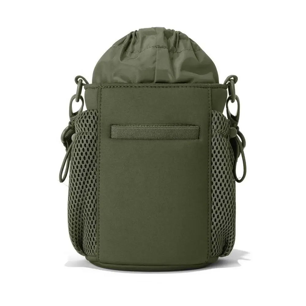 Quilted Crossbody Water Bottle Carrier Bag – Puffer Tote With Strap, Phone Pocket, Lightweight Bottle Holder For Travel