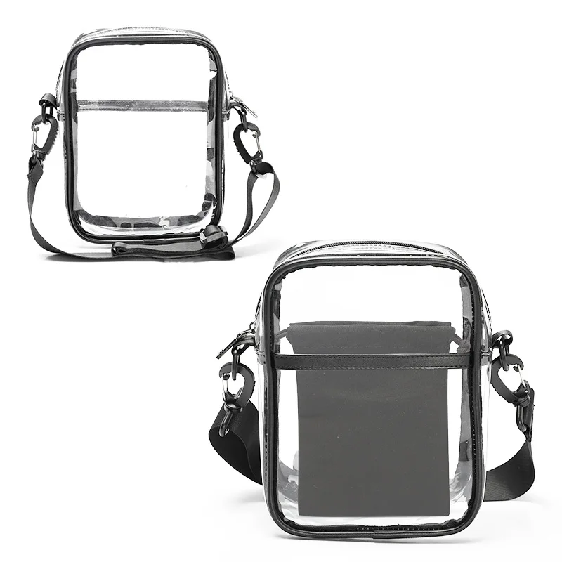Clear Pvc Bag 2022 Nfl Stadium Approved Pvc Crossbody Messenger Bag