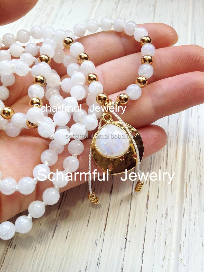 moonstone prayer beads