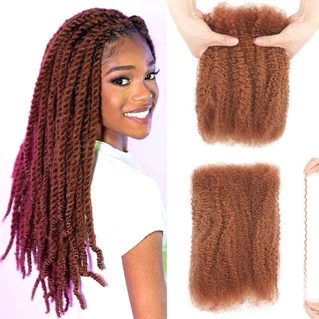 KAMA Remy Peruvian Crochet Boho Human Braiding Curly Afro Kinky Bulk Machine Double Weft 50g Hair for Braids