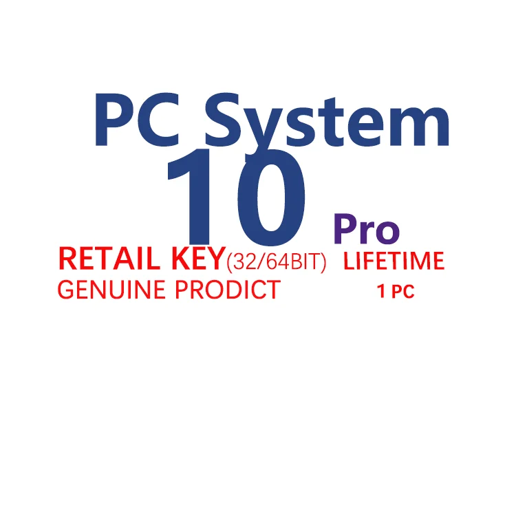 Pc System 10 Pro Activate Key Operating System 10 Professional Retail