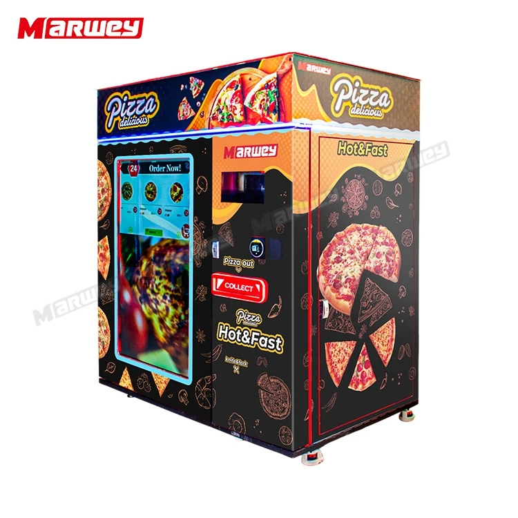 Fully Automatic Vending Machine Digital Self-Service Cookie Bakery Waffle Sandwich Cupcake Pizza Slice Vending Machine