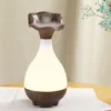 Jade vase deep wood grain