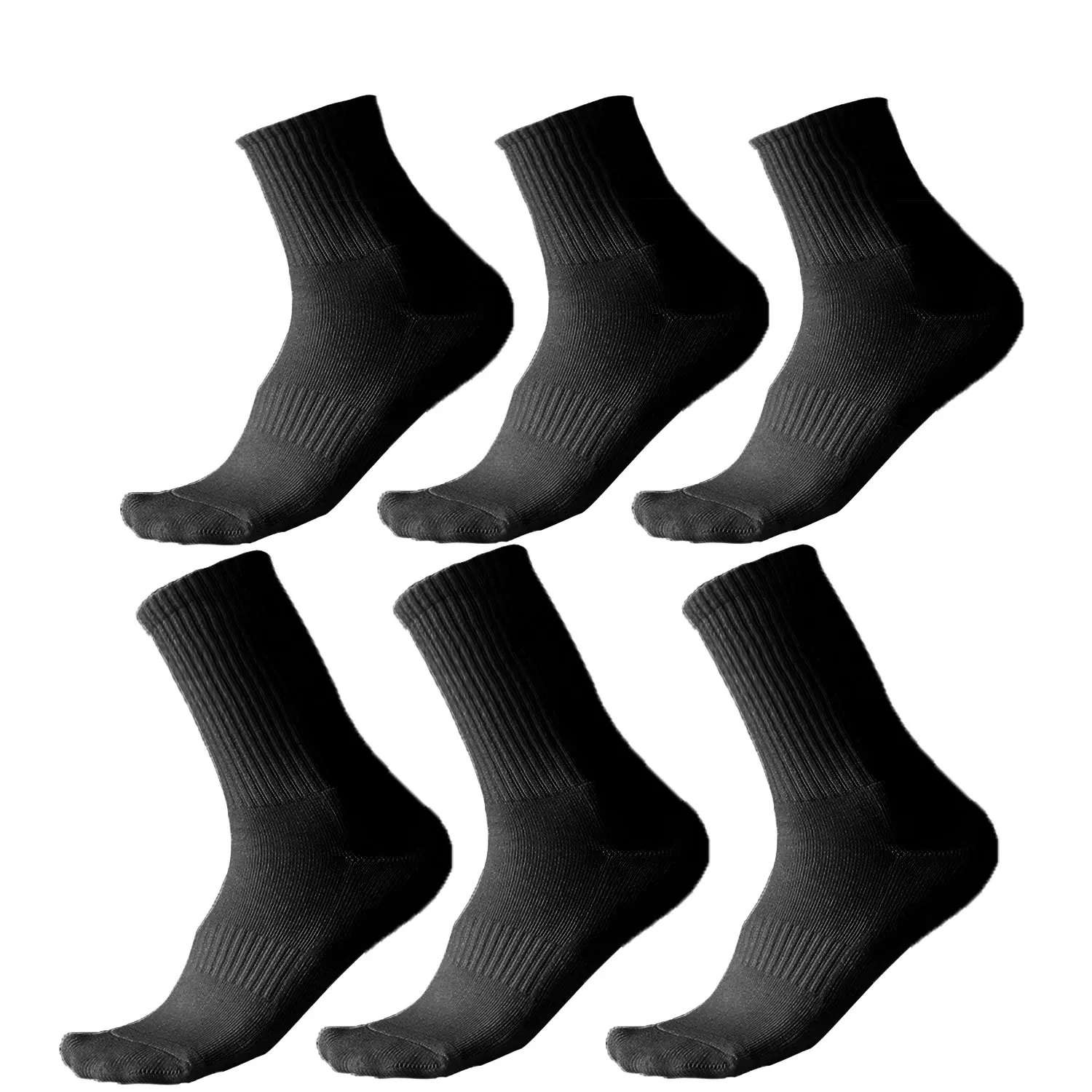 For Cotton Terry Mid-Calf Sports Basketball Socks Solid Color Logo Processing Breathable Men’s Sweat-Absorbing Anti-Friction preview 5