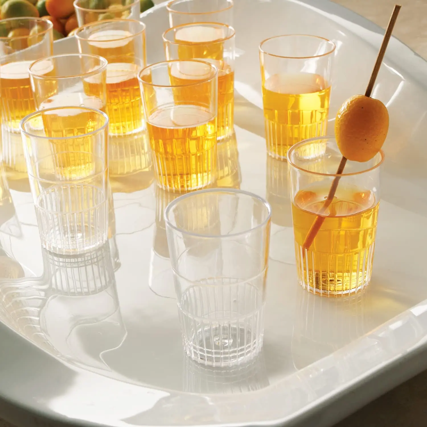 1.5 Oz Straight Wall Shooter Hard Disposable Plastic Shot Glasses Party