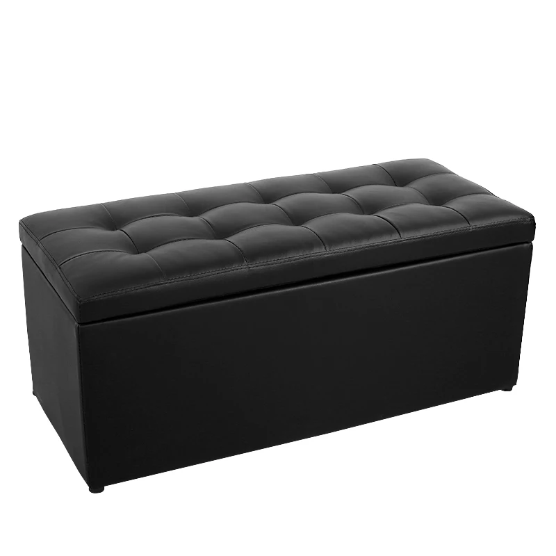 HStex Leather Folding Living Room Furniture Bedroom Bench 2020 Ottoman