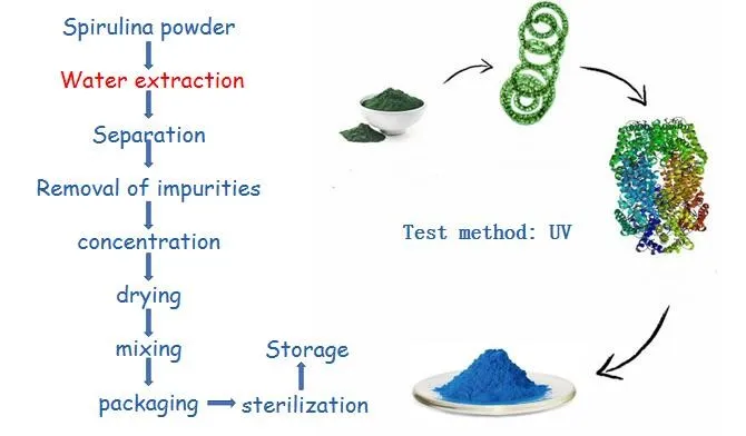 blue spirulina powder manufacturer