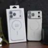 Funda magnética blanca para iPhone