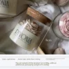 Candela Peonia Fiore Marrone Chiaro (Profumazione: Pesca Bianca Oolong)
