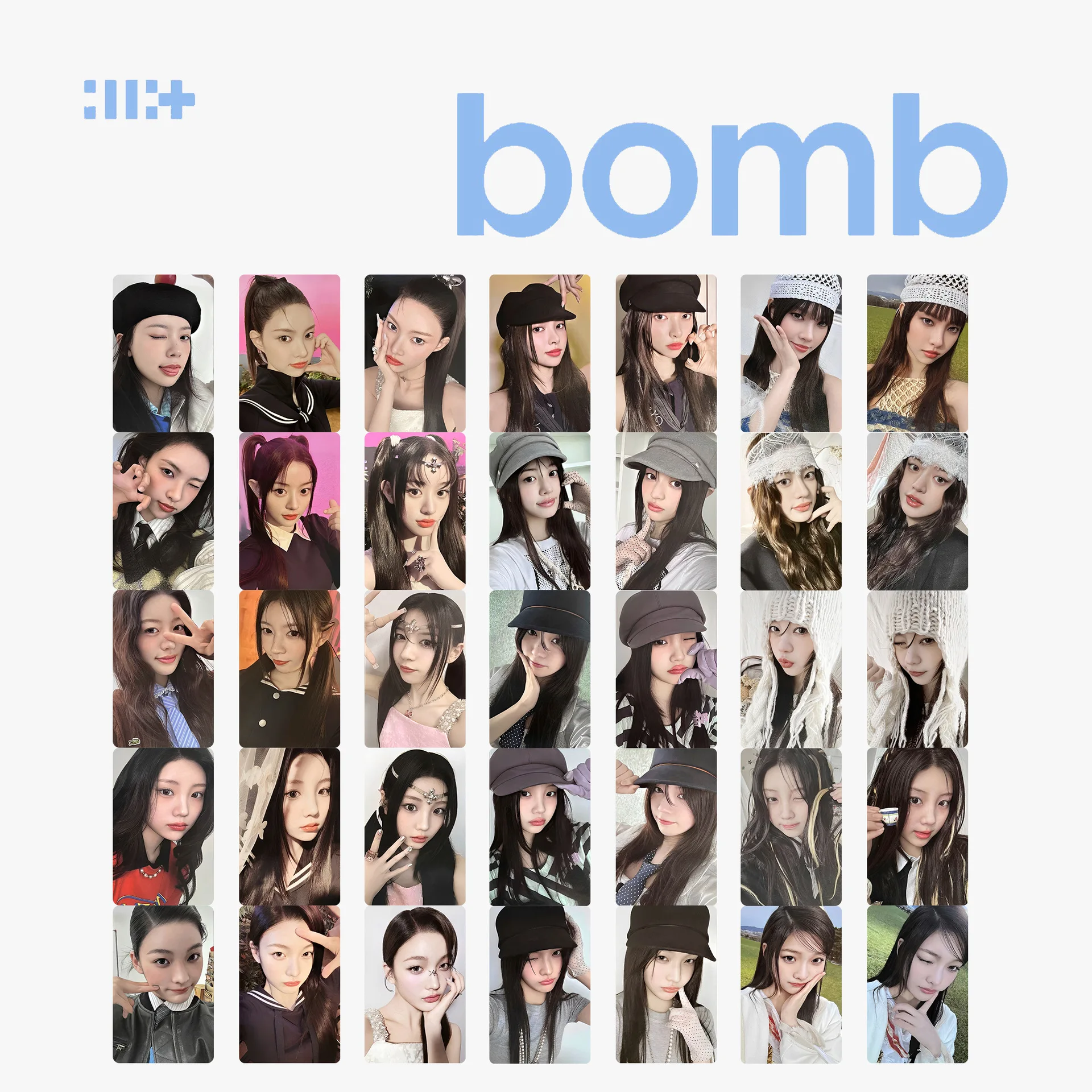 Kpop Illit Mini 3 ° Álbum Bomba Cartão Lomo 2025 Novo Álbum HD