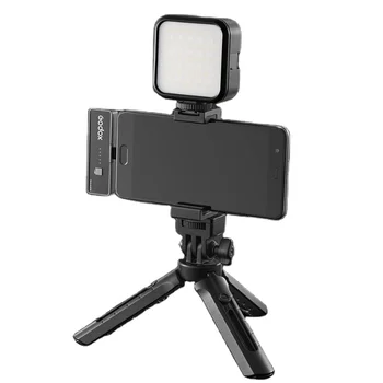Godox Litemons System for Smartphone Vlogging LEDBI LED6R VD-MIC WL4B MoveLink TX Cold Shoe Extension Smartphone Cilp Tripod
