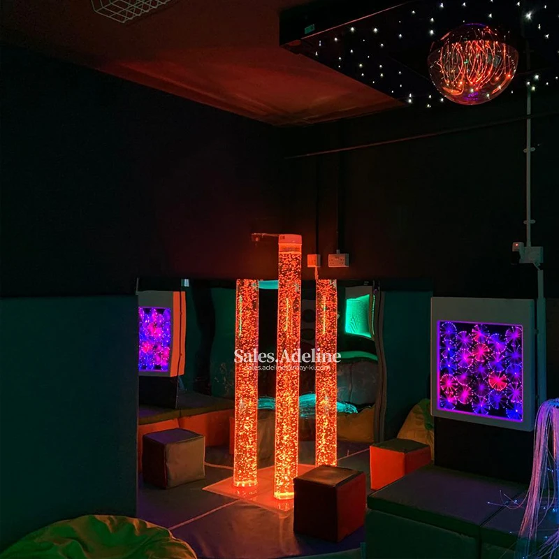 カラーチェンジングLEDバブルランプ｜感覚バブルチューブ、H180 cm