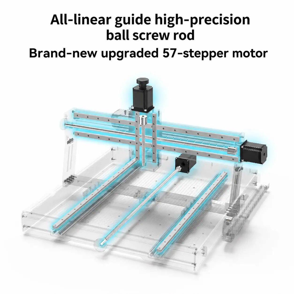 TEBAK CNC Engraver CNC 4540 500W Spindle Support Laser CNC Woodworking Cutting Machine for Aluminum Wood Router Machine
