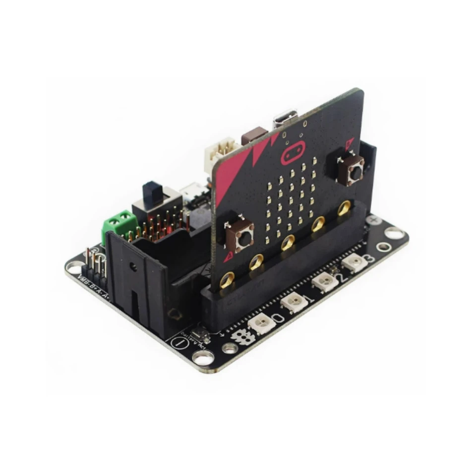 python programming edcuation for micro:bit expansion... MICROBIT Extension Board Robotbit V2.0 Intelligent Automotive ...