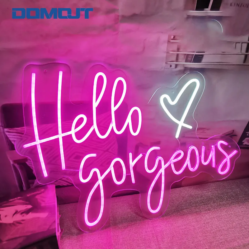 Бесплатный дизайн оптовая продажа светодиодный акриловый неоновый знак на день