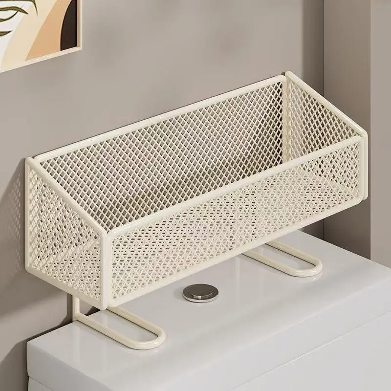 GREENSIDE Metal Toilet Storage Rack with Skin Care Storage Bathroom Shower Gel Shelf for Dinnerware and Cleaning Tools