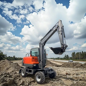 Wheeled Excavator NEW 6 Ton Construction Machine Digger Excavator Wheel Excavator with Best Price