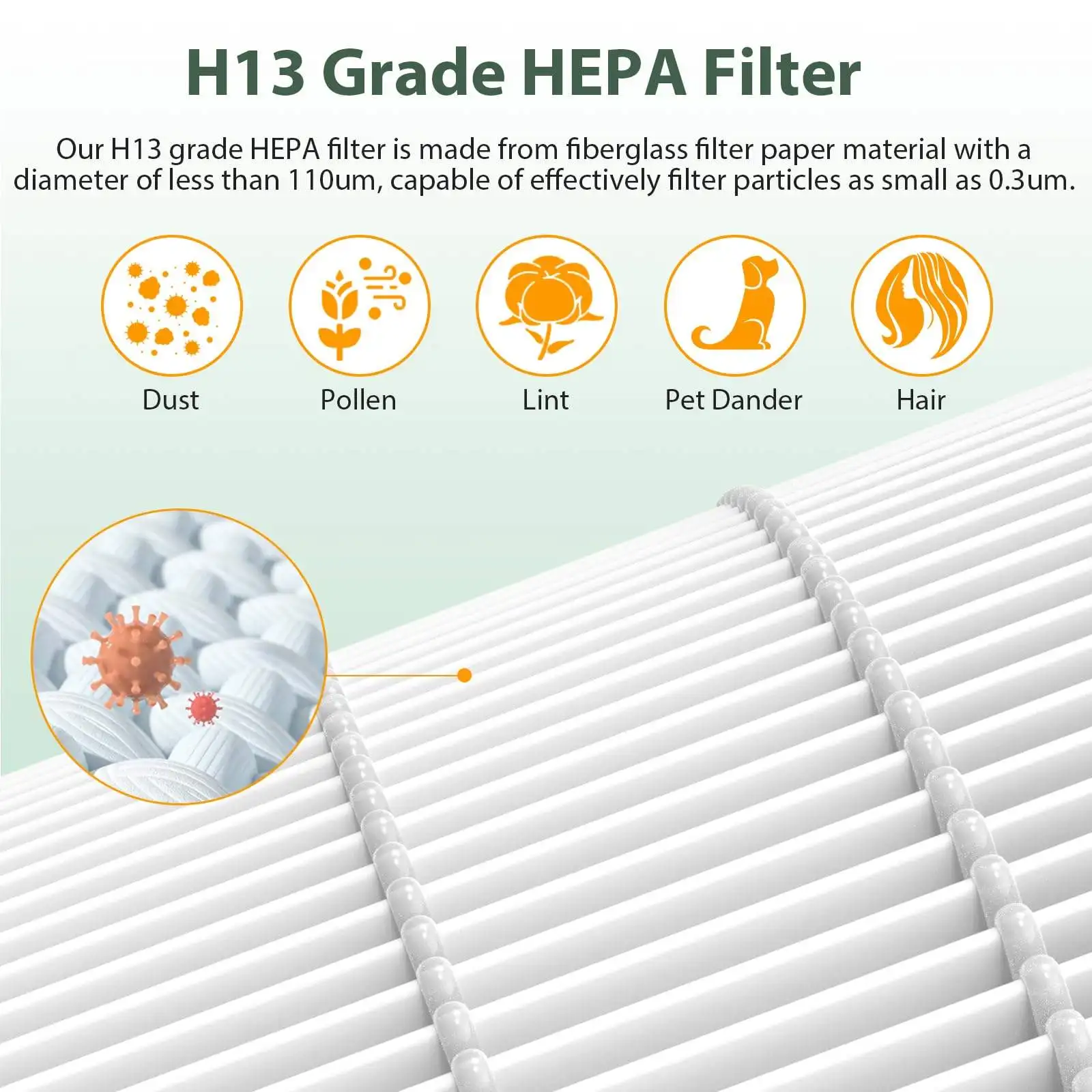 product replacement true h13 hepa filter dusty removal household honeycomb activated carbon filter for mijia mi air purifier 4 lite-5