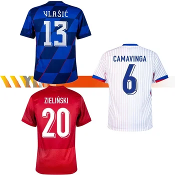 2025 Retro Italy Soccer Jersey for Kids OEM Hot Press Football Shirt 7 Verratti 10 Insigne Player Fan Version Automated Cutting